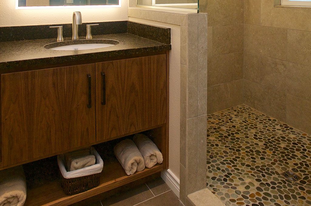 Eugene Bathroom Remodeler Luxury Walnut Vanity Eugene Bathroom Remodeler Luxury Walnut Vanity