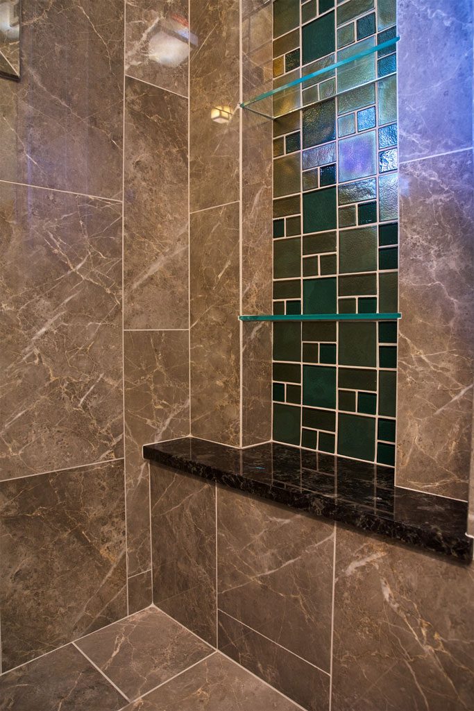 Junction City Bath Remodel Custom Shower Niche Junction City Bath Remodel Custom Shower Niche