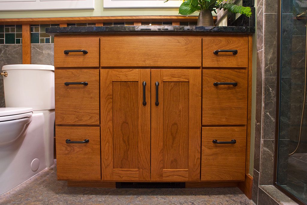 Junction City Bathroom Remodeler Cherry Vanity Junction City Bathroom Remodeler Cherry Vanity