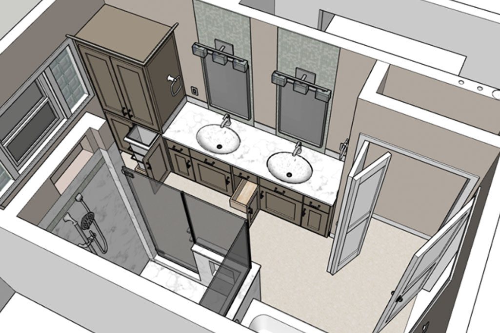 Design of Eugene light & bright bathroom remodel Design of Eugene light & bright bathroom remodel