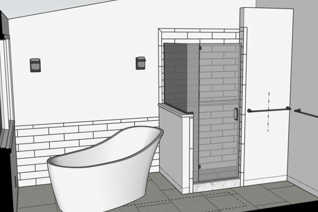 Design of Serene Retreat Bathroom Remodel