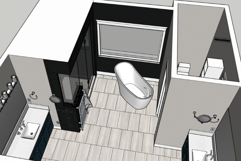 Design of Serene Retreat Bathroom Remodel
